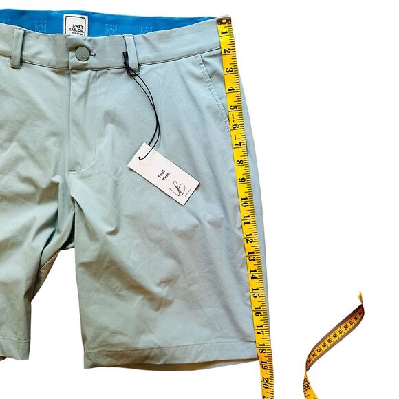 Swet Tailor Virtus Short 9 inch Golf Work Stretch Seafoam Size 32 NWT - Picture 7 of 9